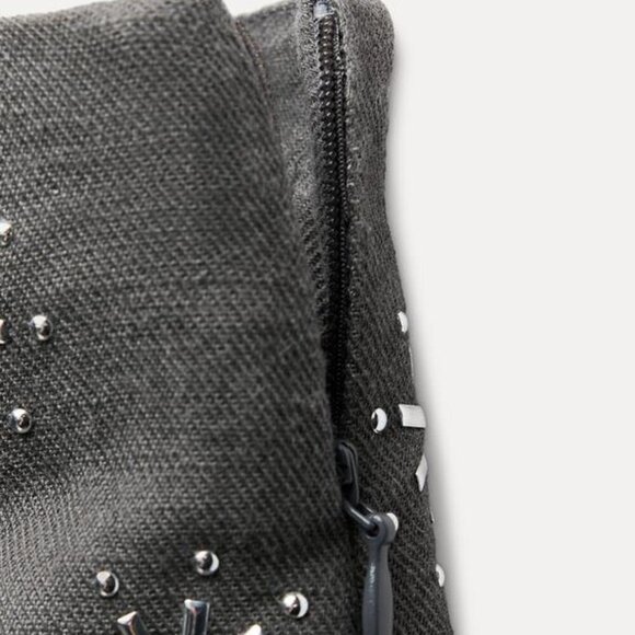 Zara LINEN BLEND EMBROIDERED SHORTS ZW COLLECTION - Picture 8 of 9